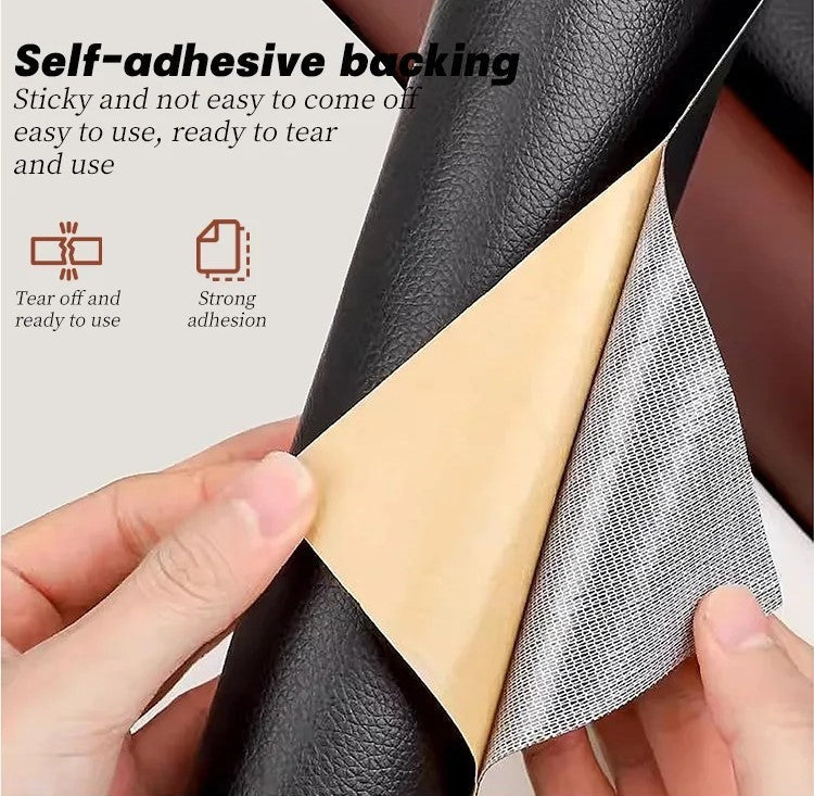 ( কালো - লম্বা ৪.৫০ফুট -চওড়া ২.৩০ফুট ) Self-adhesive Leather Stickers Patch