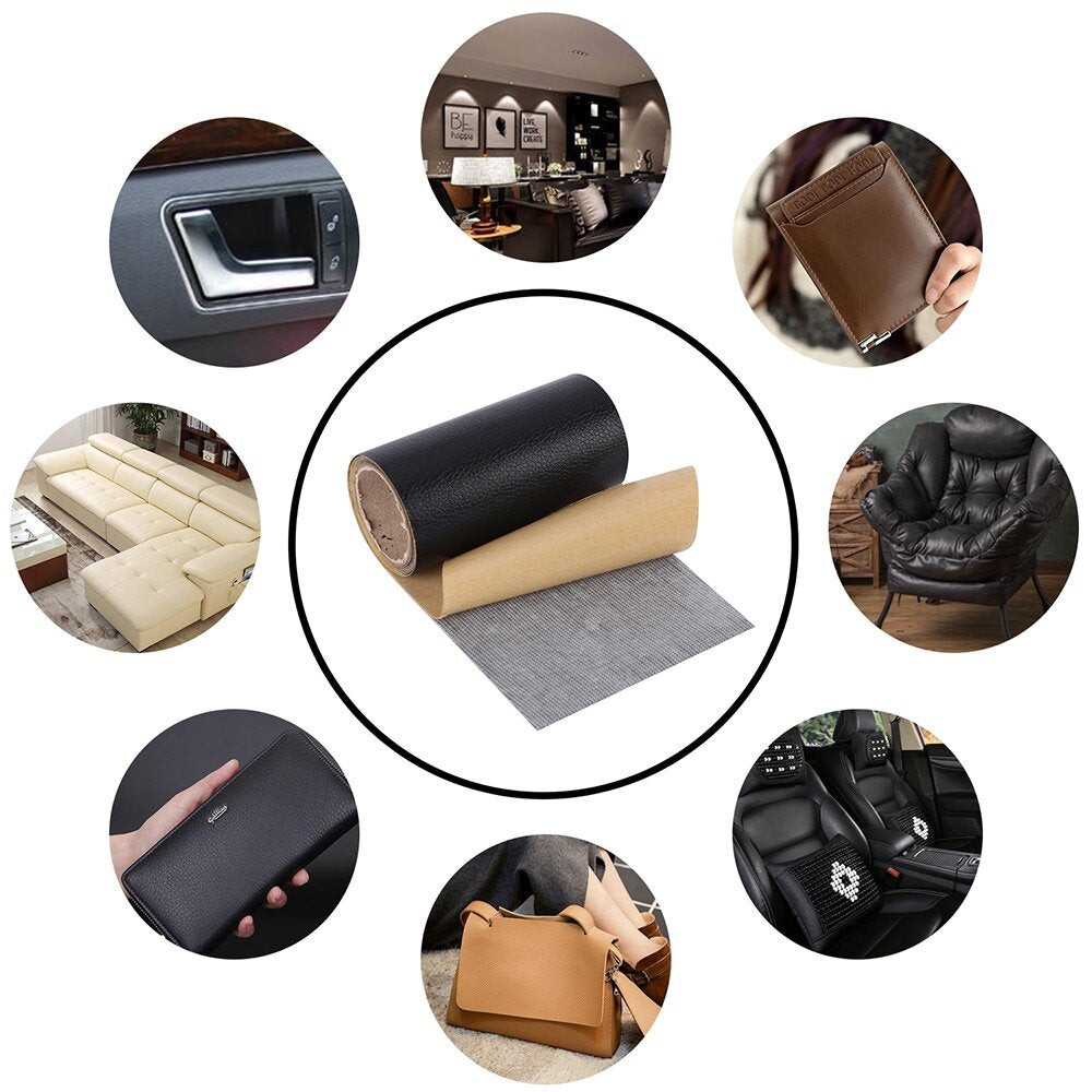 ( কালো - লম্বা ৪.৫০ফুট -চওড়া ২.৩০ফুট ) Self-adhesive Leather Stickers Patch