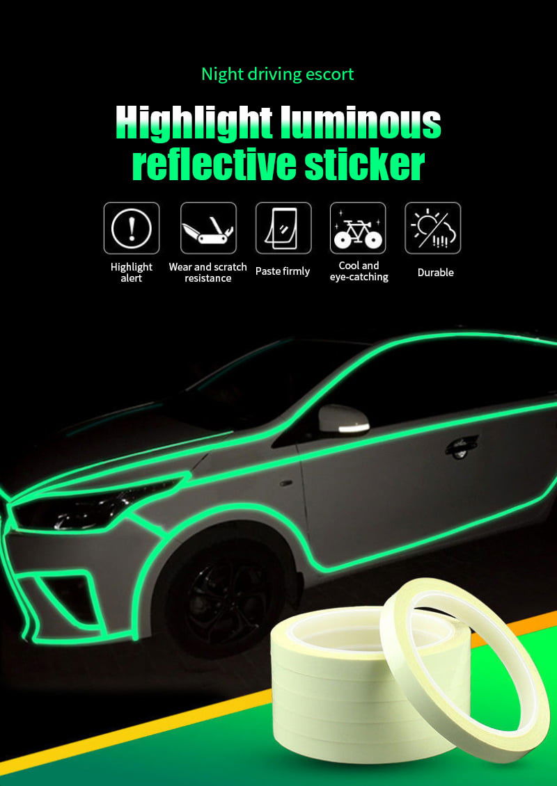 Luminous Tape Self-adhesive Night Vision Glow In Dark Safety Warning Reflective Sticker Home Decorations Tape Adhesive - China To BD Web