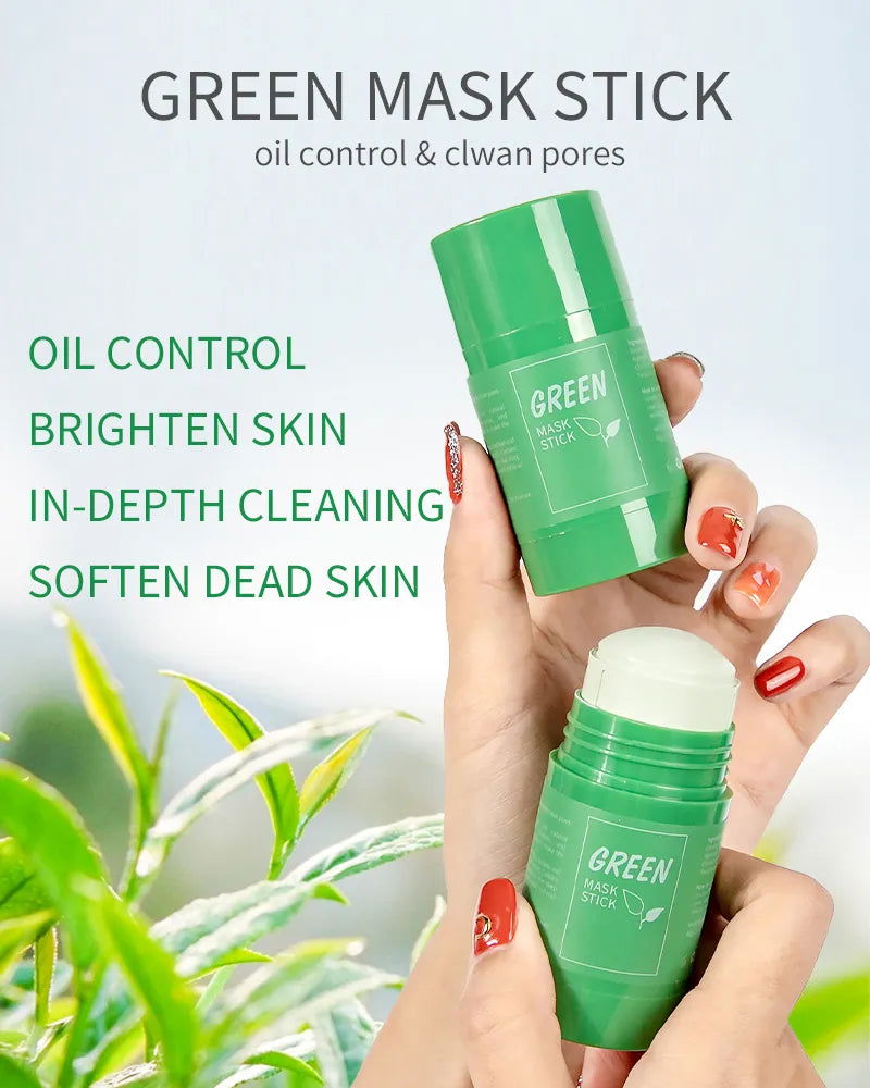 Melao Green Tea Mask Stick for Face Blackhead Remover Deep Pore Cleansing Brightening Facial Purifying Clean Matcha Clay Mud Mask - China To BD Web
