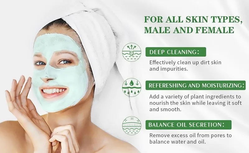Melao Green Tea Mask Stick for Face Blackhead Remover Deep Pore Cleansing Brightening Facial Purifying Clean Matcha Clay Mud Mask - China To BD Web
