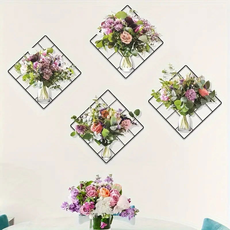 Mesh Flower Pattern Sticker টাইপ-১ ( ৪ পিচের সেট ) - China To BD Web