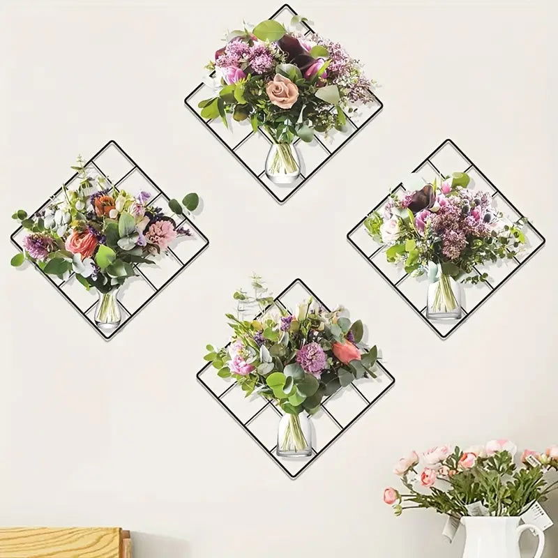 Mesh Flower Pattern Sticker টাইপ-১ ( ৪ পিচের সেট ) - China To BD Web