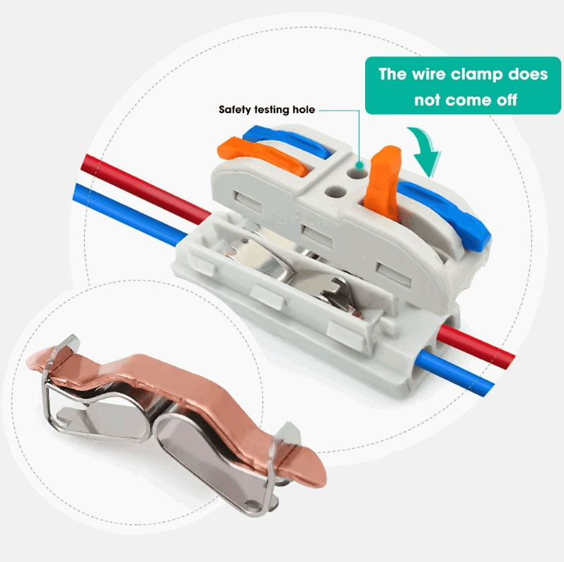 (২০পিচ মাত্র ১৮০০ টাকা)Mini Fast Wiring Cable Connectors Universal Compact Splitter - China To BD Web
