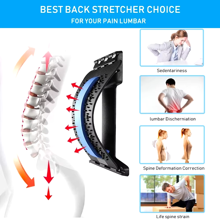 (পিঠ, কোমর এবং ঘাড়ের ব্যথা)Multi-Level Adjustable Back Massager - China To BD Web