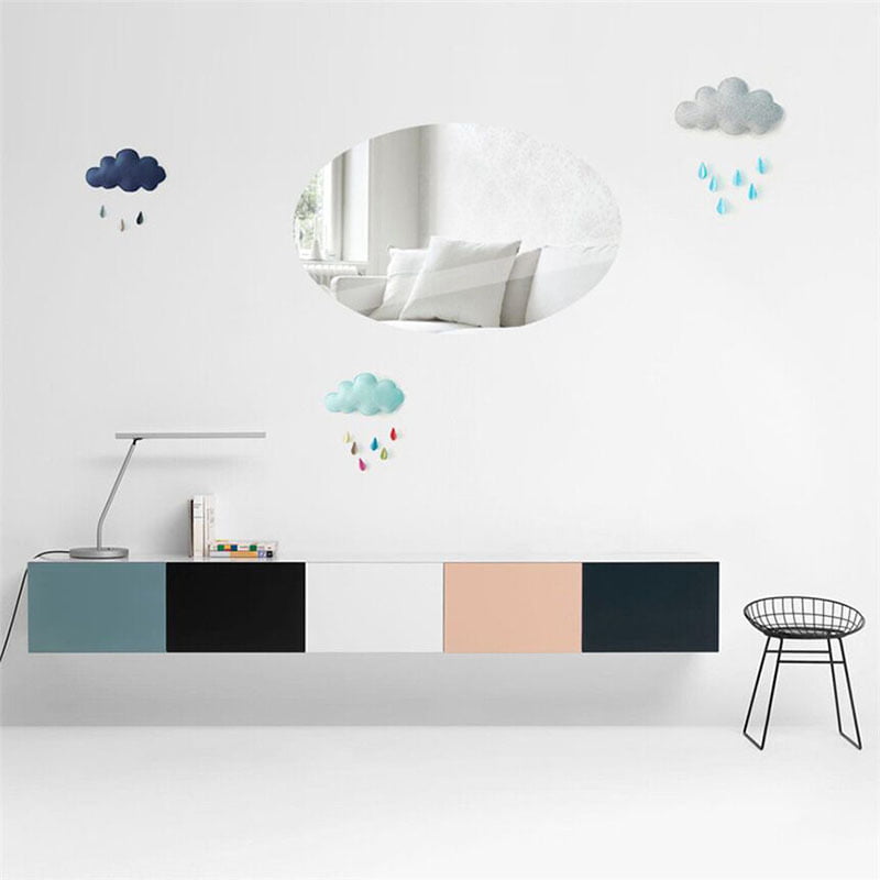(OVAL) Arcylic Mirror Stickers 27*42CM Wall Stickers - China To BD Web