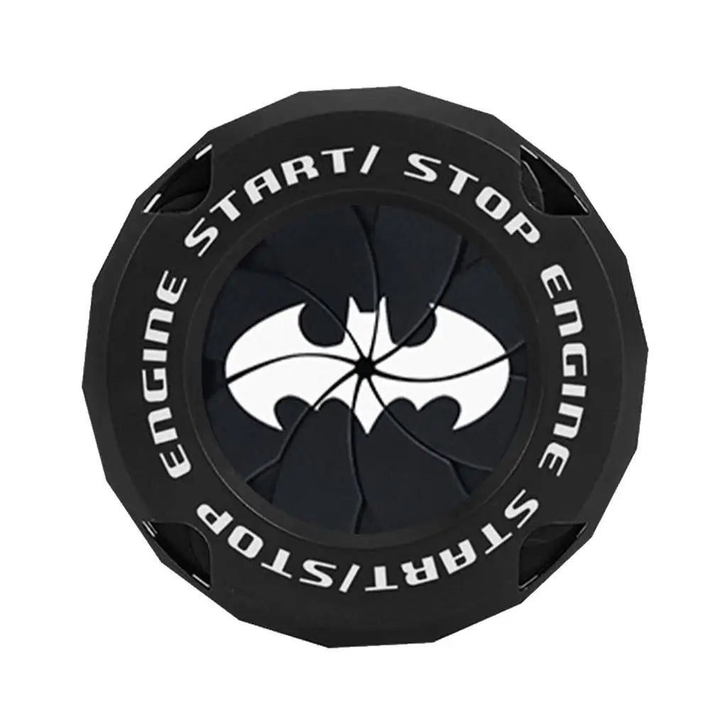 ( কালো কালার ) Aluminum Made Key Start Button Cover Decorative Rotary Push To Start Button Cover - China To BD Web