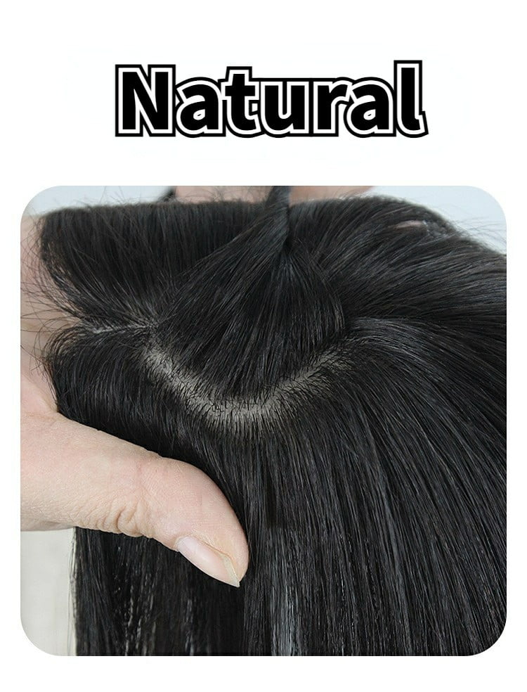 ( ন্যাচারাল ব্ল্যাক ) Clip In Hair Piece Women Real Hairpiece - China To BD Web
