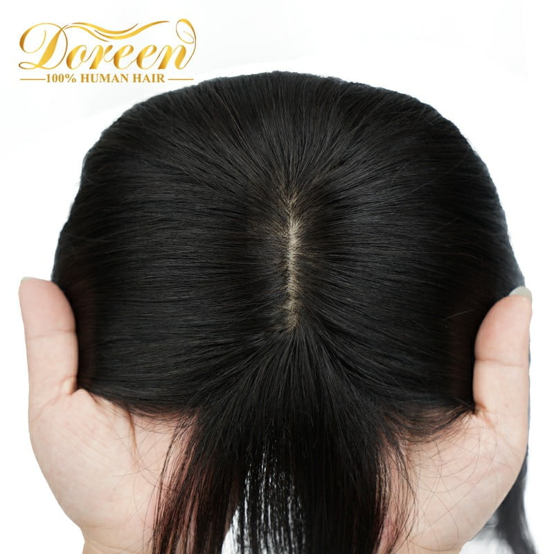 ( ন্যাচারাল ব্ল্যাক ) Clip In Hair Piece Women Real Hairpiece - China To BD Web