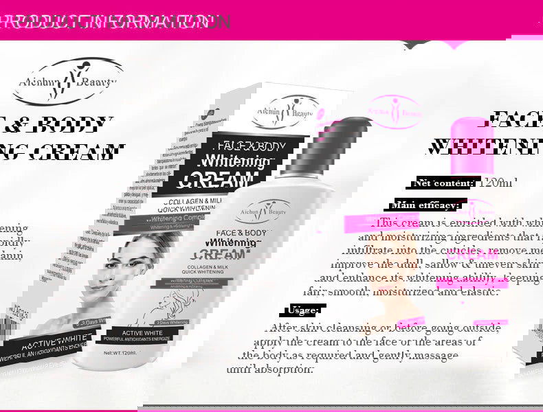 Collagen Milk Bleaching Face Body Cream - China To BD Web