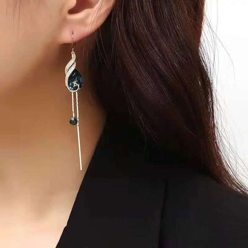 Fashion Peacock Pendant Earrings - China To BD Web