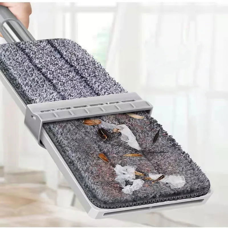 Hand-free Washing Floor Mops Flat Squeeze Mops 360 Degree Spin Head Microfiber Mops Pads For Home Household Cleaning Tools - China To BD Web