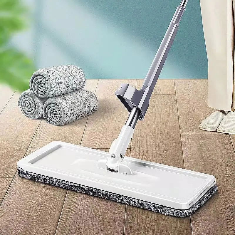 Hand-free Washing Floor Mops Flat Squeeze Mops 360 Degree Spin Head Microfiber Mops Pads For Home Household Cleaning Tools - China To BD Web