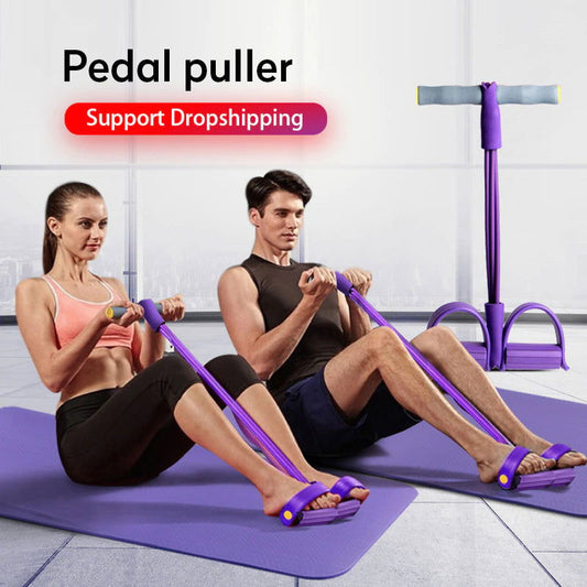 ( পার্পল কালার ) High Quality Multifunctional Foot Paddle Pull Rope Purple - China To BD Web