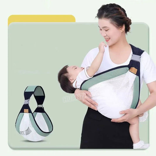 New Cotton Adjustable Baby Sling Carrier Bag ( Green ) - China To BD Web