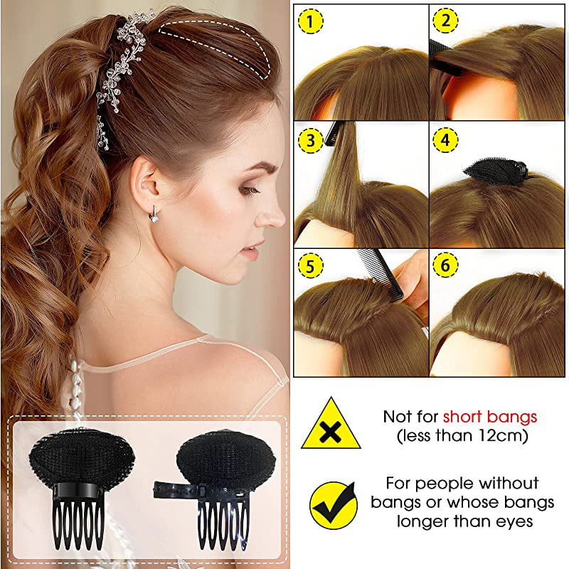 (৩ পিচের সেট ) Puff Hair Head Cushion Invisible Fluffy Hair Pad Sponge Clip - China To BD Web