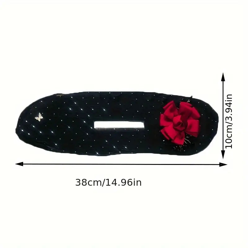( ব্ল্যাক কালার ) Rose Invisible Hair Coiler Lazy People Hairpin Fabric Hair Accessories Hair Clips for Women - China To BD Web