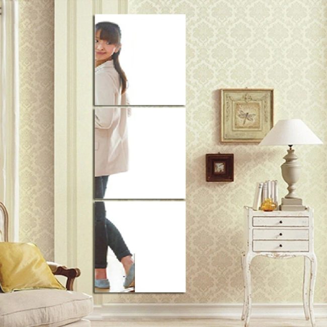 ( SQUARE )Acrylic Mirror Stickers 27*42CM Wall Stickers - China To BD Web