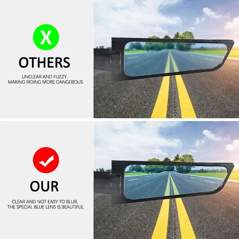 Stealth Universal Rear View Motorcycle Aluminum Mirror - China To BD Web