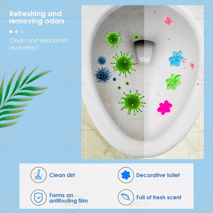 Toilet Deodorization Cleaner Gel Ocean+Rose Combo