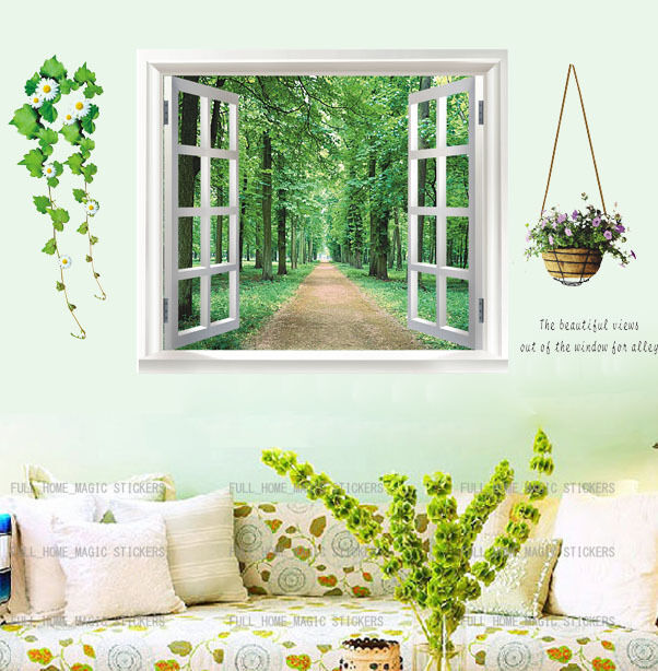 কম্বো অফার (টাইপ-১+টাইপ-২) উইন্ডো স্টিকার Window Alley Decorative Wall Stickers Combo